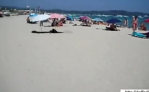 Beach Masturbating
