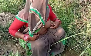 Indian Village Bhabhi Going to bed Open-air Sex In Hindi