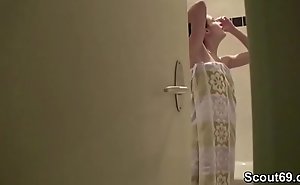 Bro Objurgative Petite Step-Sister unaffected by every side Shower and Cosy along hither Fuck