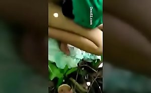 Indian fuck mistiness girl copulation with respect to garden