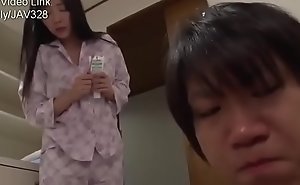 Japanese Old lady Cant Resist Her Son's Dick-1
