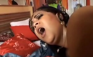 Indian BBW Fucked into ass and Jizzed on a catch Face