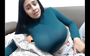 Hot doll encircling amazing special masturbating on webcam
