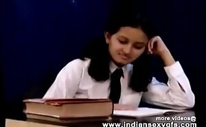 Horny Hot Indian PornStar Babe as School girl Squeezing Chunky Boobs and masturbating Part1 - indiansex