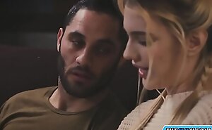 a young blonde babe loves romantic sex