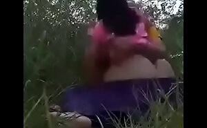 Outdoor hard mad about my gf on lap