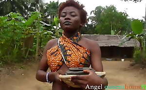 Outdoor masquerade fuck Angel queenshome9ja,  African tradition bush sex hardcore foursome fro (Bush sex complete)