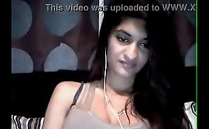 Web camera reside striping indian girl