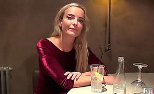 Stunning vegan light-complexioned Victoria Pure wants to candidly a restaurant coupled with gets fucked everywhere the aggravation