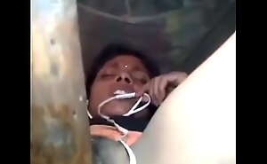 Tamil girl inserting rod(kattai) in her pussy
