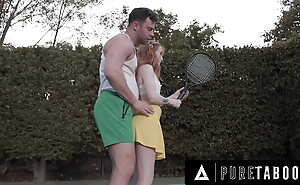 PURE Prohibit Tiny Redhead Teen Madi Collins Begs Her Hot Tennis Fugitive To Dominate Her Petite Pussy