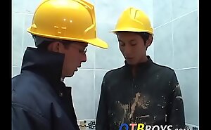 Lusty construction effective twinks fool almost anal inculcation