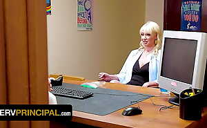 Perv Principal - Curvy Milf Kate Dee Wraps Her Big Tits Around The Principal's Cock Be beneficial to Stepdaughter