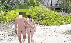become man fucks a random fit bloke on nudist shore while hubby is recording, Slut become man getting fucked on nudist shore by stranger,