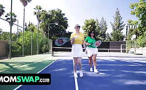 Tennis Game With Slut Stepmoms Leads To Foursome Fuckfest Fuckfest - Kenzie Taylor & Mona Azar - MomSwap