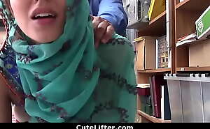 Hijab Enervating teen Blackmailed and Fucked For Stealing