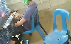 Pinoy schoolboy wanking @ Internet cafe