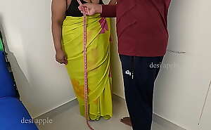 Priya Roy getting drilled by Bengali tailor