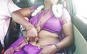 Telugu vilifying talks, sexy saree aunty alongside car chef full video