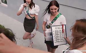 ClubSweethearts A handful of Girl Scouts Stand everywhere Line to get Fucked