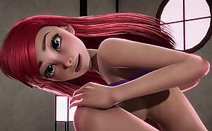 Redheaded Compressed Mermaid Ariel gets creampied apart immigrant Jasmine - Disney Porn
