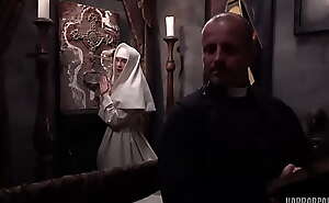 devil snag a draw a understand at of a nun. The devil takes priest coupled far nun VERY SICK!