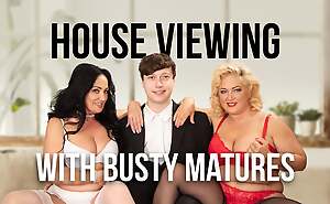 Domicile Viewing with Busty Matures increased by Young Student