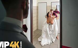 VIP4K. Being locked in be transferred to bathroom, sexy bride doesnt deplete time and seduces random guy