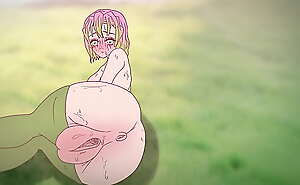 Mitsuri seduces with her grown cum-hole ! Porn demon slayer Hentai ( pasquinade 2d ) anime